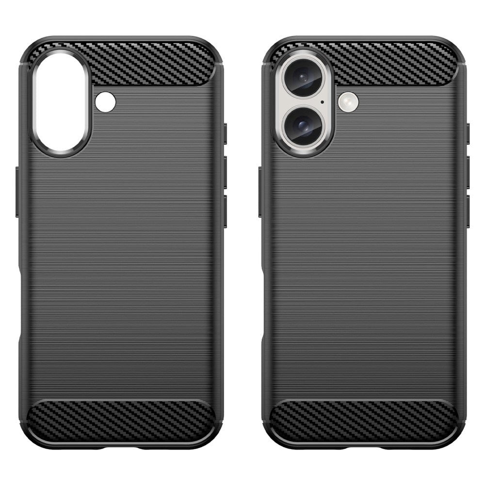 EIDERWOOD iPhone 16 Brushed Carbon Cover - Sort