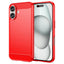EIDERWOOD iPhone 16 Brushed Carbon Cover - Rød