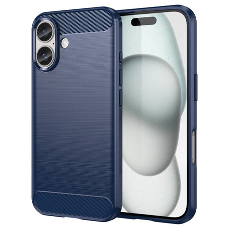 EIDERWOOD iPhone 16 Brushed Carbon Cover - Blå