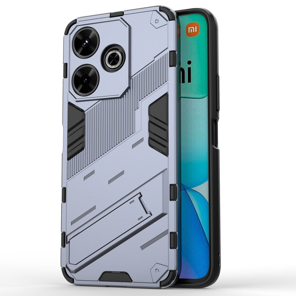 EIDERWOOD Xiaomi Redmi 13 Hybrid Håndværker Cover m. Kickstand - Grå