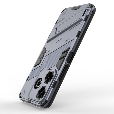 EIDERWOOD Xiaomi Redmi 13 Hybrid Håndværker Cover m. Kickstand - Grå