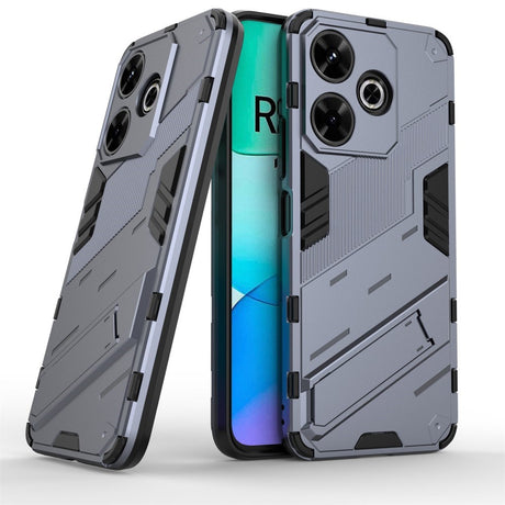 EIDERWOOD Xiaomi Redmi 13 Hybrid Håndværker Cover m. Kickstand - Grå