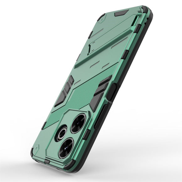 EIDERWOOD Xiaomi Redmi 13 Hybrid Håndværker Cover m. Kickstand - Grøn