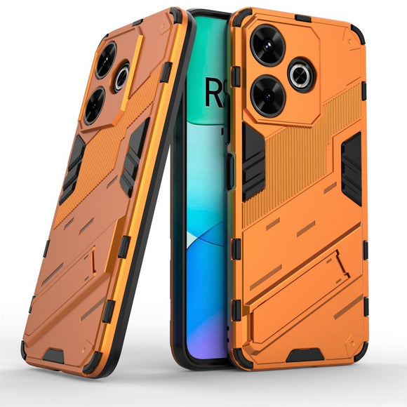 EIDERWOOD Xiaomi Redmi 13 Hybrid Håndværker Cover m. Kickstand - Orange