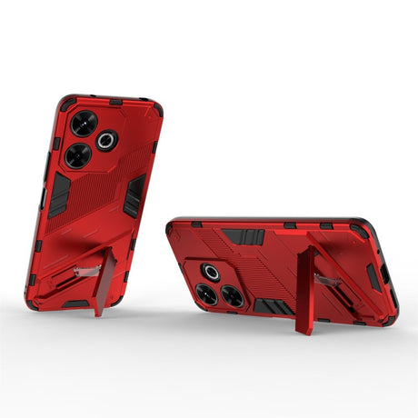 EIDERWOOD Xiaomi Redmi 13 Hybrid Håndværker Cover m. Kickstand - Rød