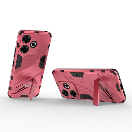 EIDERWOOD Xiaomi Redmi 13 Hybrid Håndværker Cover m. Kickstand - Lyserød
