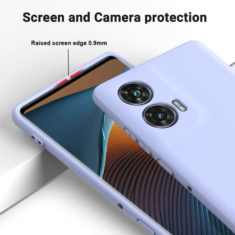EIDERWOOD Motorola Edge 50 Fusion Liquid Silikone Cover m. Strop - Lilla