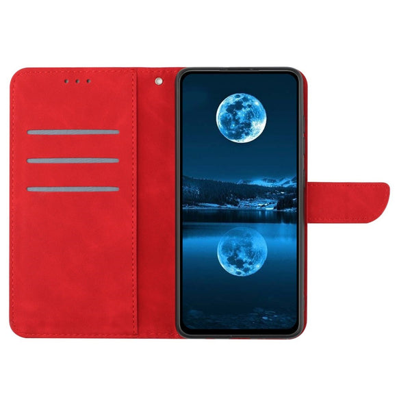EIDERWOOD Samsung Galaxy S24 FE Mønstret Læder Cover m. Pung & Strop - Rød