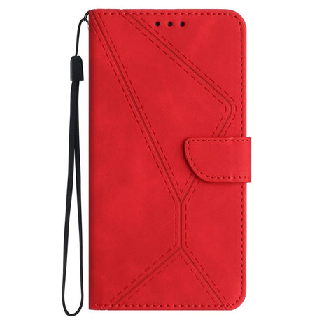 EIDERWOOD Samsung Galaxy S24 FE Mønstret Læder Cover m. Pung & Strop - Rød