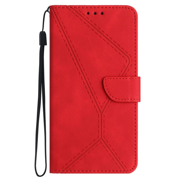 EIDERWOOD Samsung Galaxy S24 FE Mønstret Læder Cover m. Pung & Strop - Rød