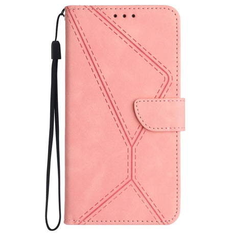 EIDERWOOD Samsung Galaxy S24 FE Mønstret Læder Cover m. Pung & Strop - Lyserød