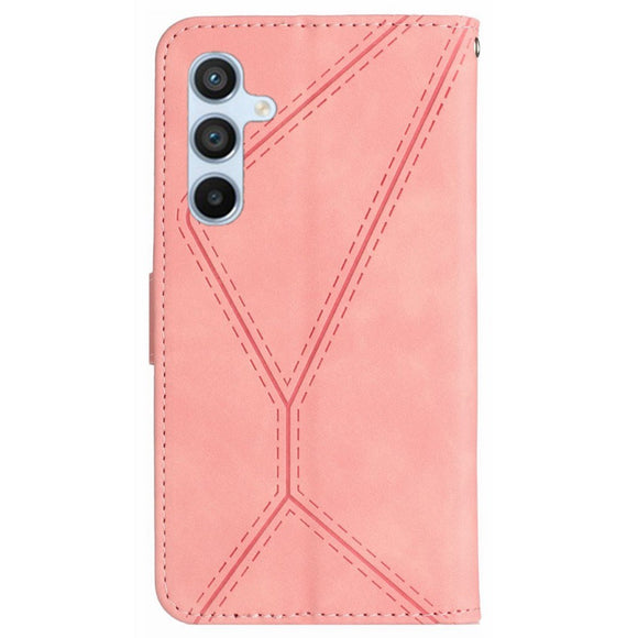 EIDERWOOD Samsung Galaxy S24 FE Mønstret Læder Cover m. Pung & Strop - Lyserød