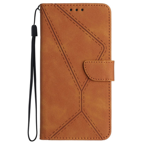EIDERWOOD Samsung Galaxy S24 FE Mønstret Læder Cover m. Pung & Strop - Brun