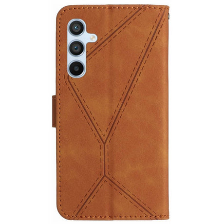 EIDERWOOD Samsung Galaxy S24 FE Mønstret Læder Cover m. Pung & Strop - Brun