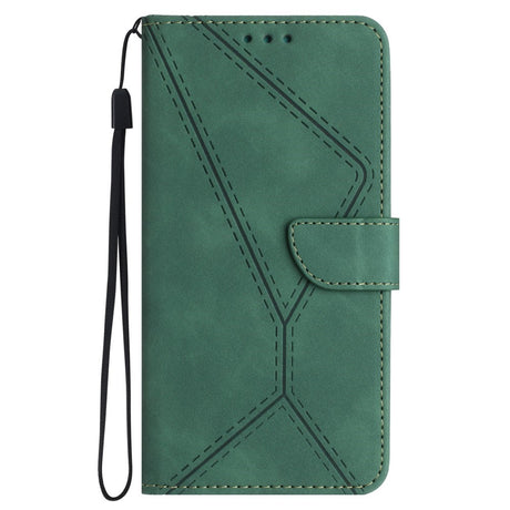 EIDERWOOD Samsung Galaxy S24 FE Mønstret Læder Cover m. Pung & Strop - Grøn
