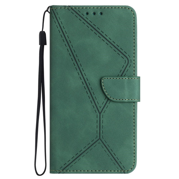 EIDERWOOD Samsung Galaxy S24 FE Mønstret Læder Cover m. Pung & Strop - Grøn