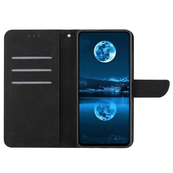 EIDERWOOD Samsung Galaxy S24 FE Mønstret Læder Cover m. Pung & Strop - Sort