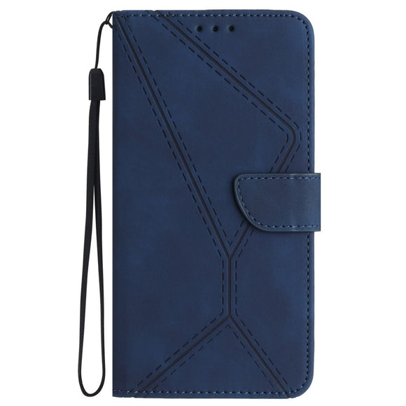 EIDERWOOD Samsung Galaxy S24 FE Mønstret Læder Cover m. Pung & Strop - Blå