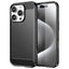 EIDERWOOD iPhone 16 Pro Brushed Carbon Cover - Sort