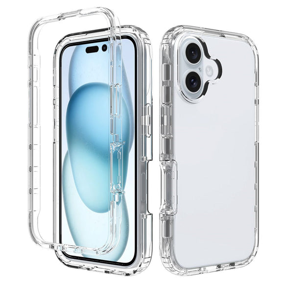 EIDERWOOD iPhone 16 2-in-1 Stødabsorberende Plastik Cover - Gennemsigtig