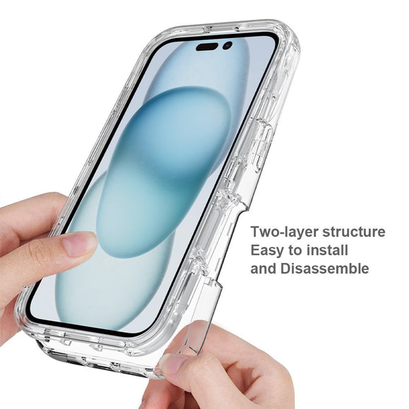 EIDERWOOD iPhone 16 2-in-1 Stødabsorberende Plastik Cover - Gennemsigtig