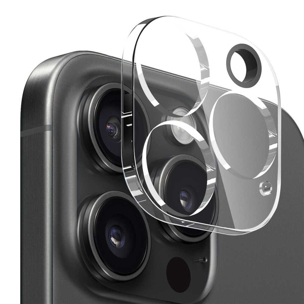 NORTHJO iPhone 16 Pro Max | 3-i-1 360° Beskyttelsessæt m. Cover | Skærmbeskyttelse | Kameralinsebeskyttelse - Gennemsigtig