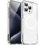 EIDERWOOD iPhone 16 Pro Hybrid Plastik Cover - MagSafe Kompatibel - Gennemsigtig / Hvid