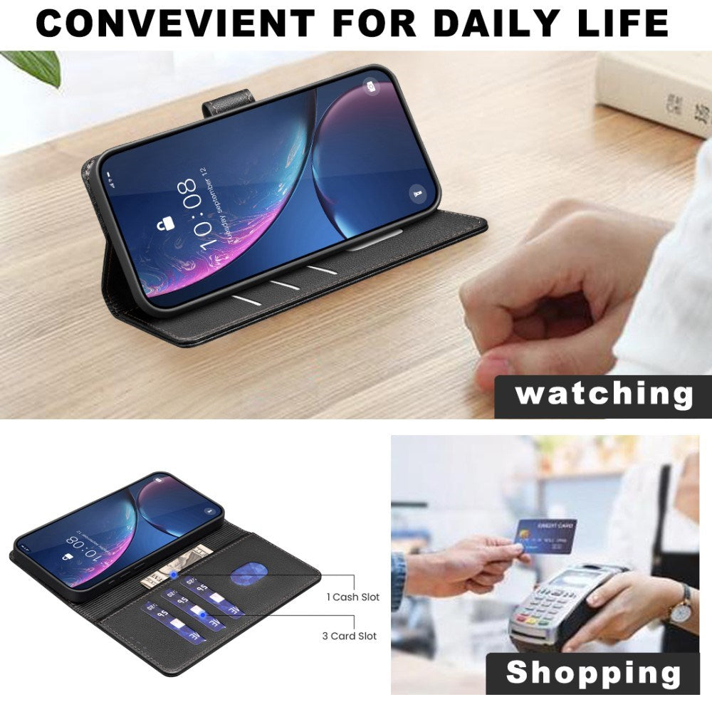 Samsung Galaxy A53 (5G) BINFEN Kunstlæder Flip Cover m. RFID Blokering - Sort