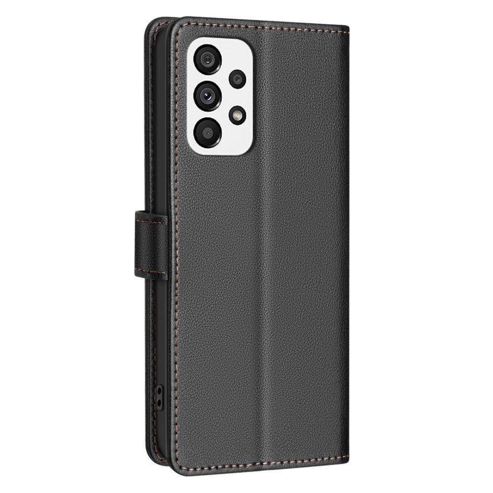 Samsung Galaxy A53 (5G) BINFEN Kunstlæder Flip Cover m. RFID Blokering - Sort