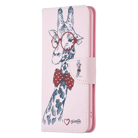 EIDERWOOD iPhone 16 Plus Læder Cover m. Pung & Ståfunktion - Giraf