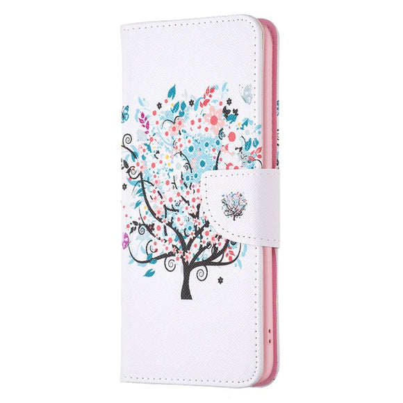 EIDERWOOD iPhone 16 Plus Læder Cover m. Pung & Ståfunktion - Blomstertræ