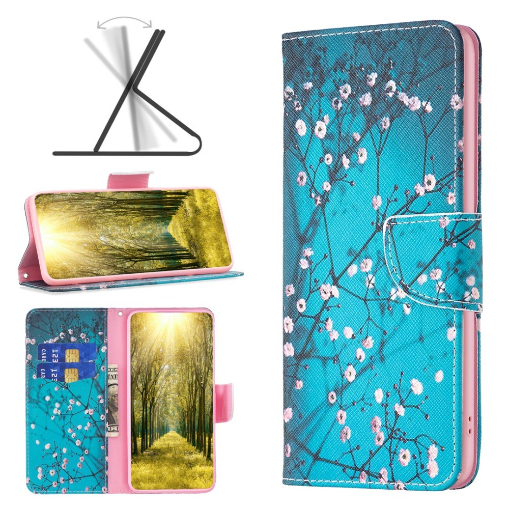 EIDERWOOD iPhone 16 Læder Cover m. Pung & Ståfunktion - Kirsebærtræ