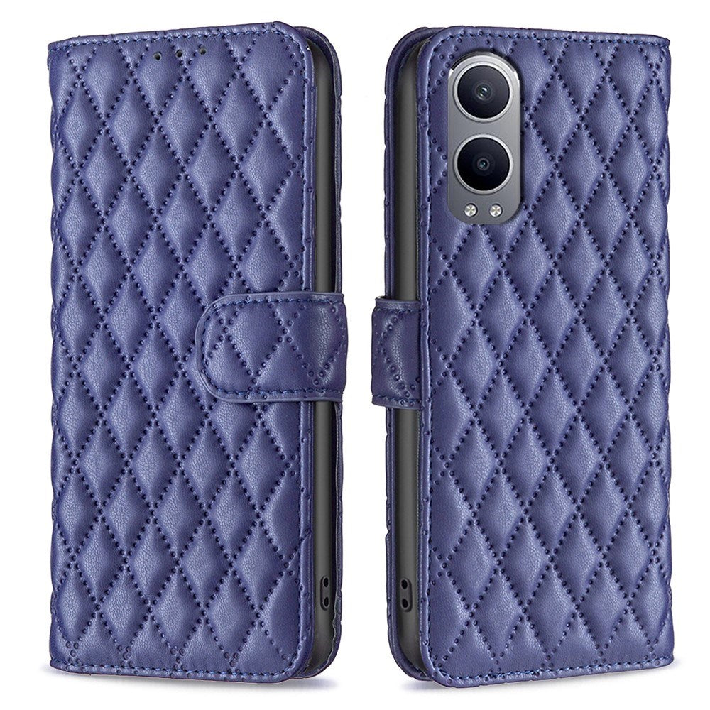 EIDERWOOD OnePlus Nord CE4 Lite (5G) Læder Cover m. Pung & Strop - Rhombus - Blå