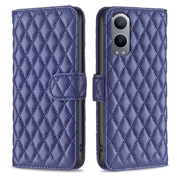 EIDERWOOD OnePlus Nord CE4 Lite (5G) Læder Cover m. Pung & Strop - Rhombus - Blå