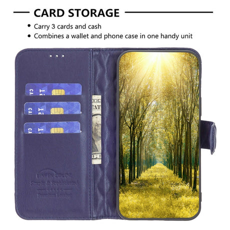 EIDERWOOD OnePlus Nord CE4 Lite (5G) Læder Cover m. Pung & Strop - Rhombus - Blå