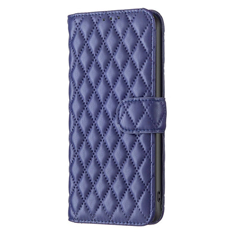 EIDERWOOD OnePlus Nord CE4 Lite (5G) Læder Cover m. Pung & Strop - Rhombus - Blå