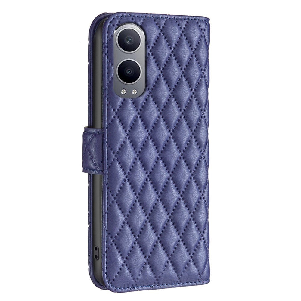 EIDERWOOD OnePlus Nord CE4 Lite (5G) Læder Cover m. Pung & Strop - Rhombus - Blå