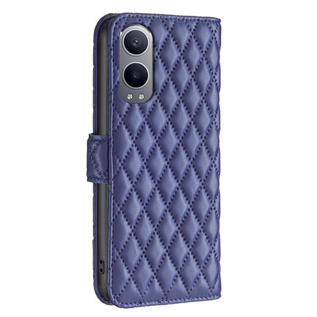 EIDERWOOD OnePlus Nord CE4 Lite (5G) Læder Cover m. Pung & Strop - Rhombus - Blå