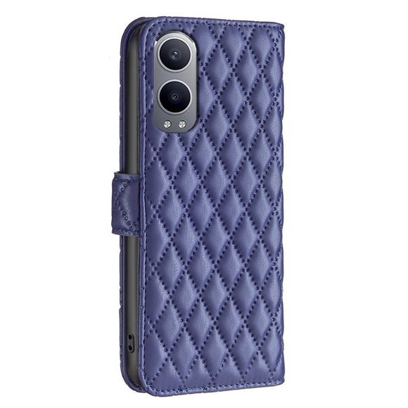 EIDERWOOD OnePlus Nord CE4 Lite (5G) Læder Cover m. Pung & Strop - Rhombus - Blå