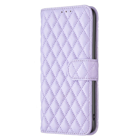 EIDERWOOD OnePlus Nord CE4 Lite (5G) Læder Cover m. Pung & Strop - Rhombus - Lilla