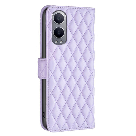 EIDERWOOD OnePlus Nord CE4 Lite (5G) Læder Cover m. Pung & Strop - Rhombus - Lilla