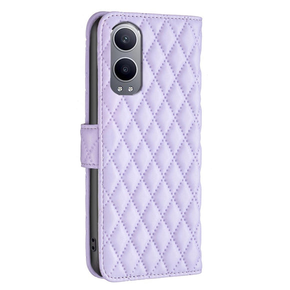 EIDERWOOD OnePlus Nord CE4 Lite (5G) Læder Cover m. Pung & Strop - Rhombus - Lilla