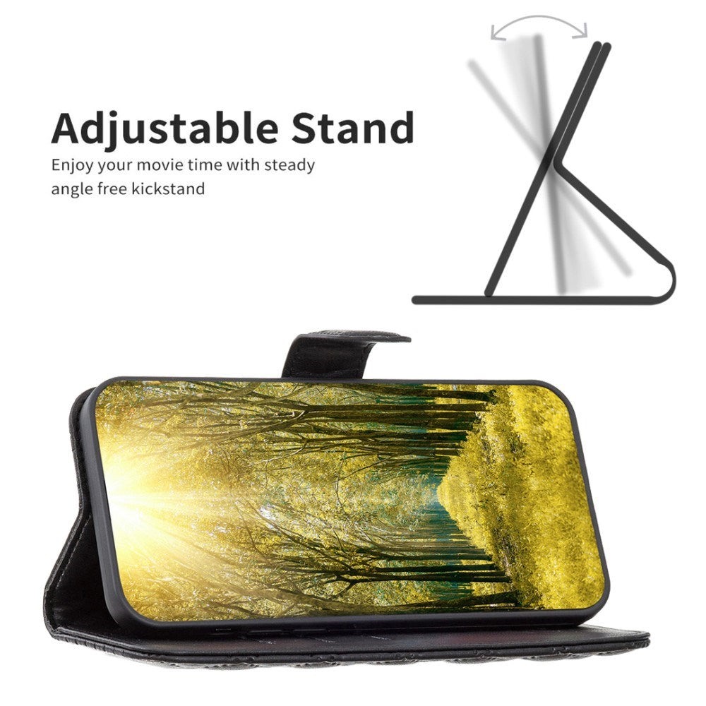 EIDERWOOD OnePlus Nord CE4 Lite (5G) Læder Cover m. Pung & Strop - Rhombus - Sort