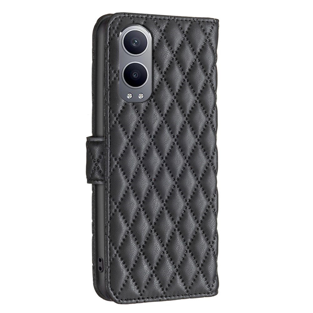 EIDERWOOD OnePlus Nord CE4 Lite (5G) Læder Cover m. Pung & Strop - Rhombus - Sort
