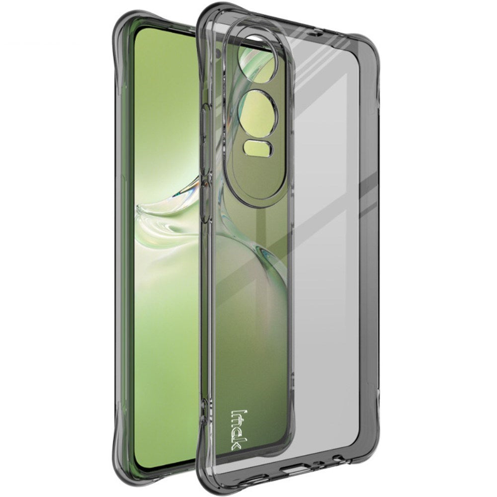 OnePlus Nord CE4 Lite (5G) IMAK Mat Fleksibel Plastik Cover - Gennemsigtig / Sort