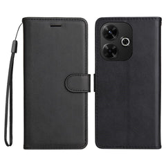 EIDERWOOD Xiaomi Redmi 13 Kunstlæder Flip Cover m. Pung og Strop - Sort