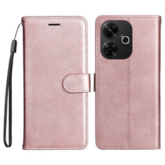 EIDERWOOD Xiaomi Redmi 13 Kunstlæder Flip Cover m. Pung og Strop - Rose Gold