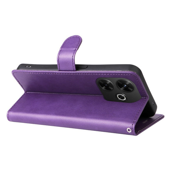 EIDERWOOD Xiaomi Redmi 13 Kunstlæder Flip Cover m. Pung og Strop - Lilla