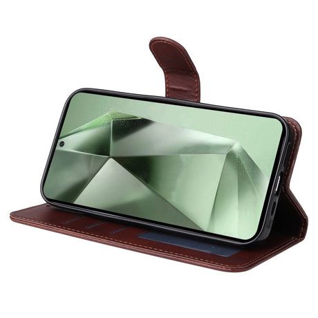 EIDERWOOD Samsung Galaxy S24 FE Læder Cover m. Pung & Strop - Brun