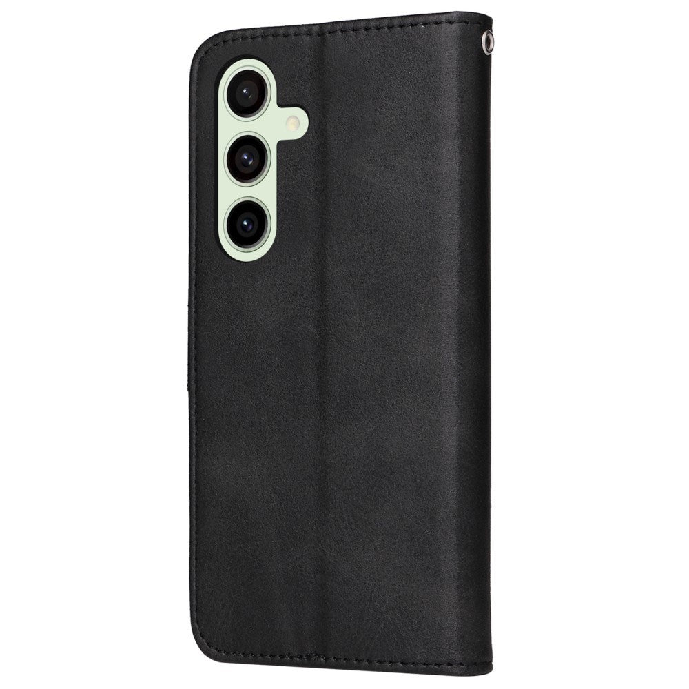 EIDERWOOD Samsung Galaxy S24 FE Læder Cover m. Pung & Strop - Sort